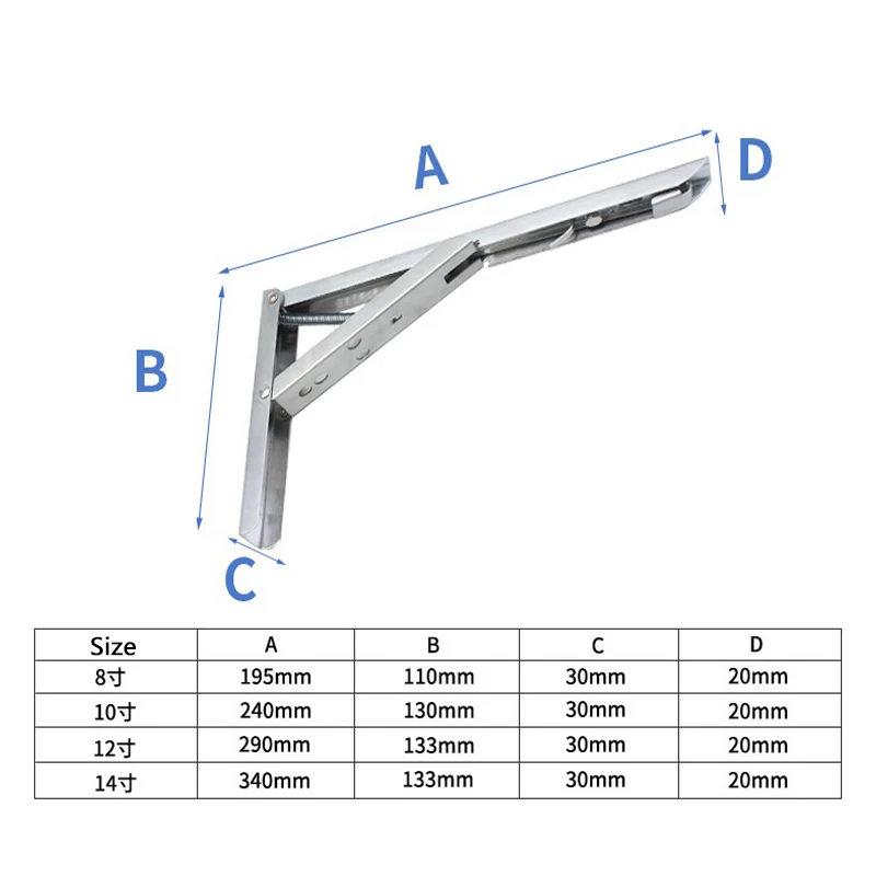 2 шт. Настенный Складной стальной кронштейн|Кронштейны| |