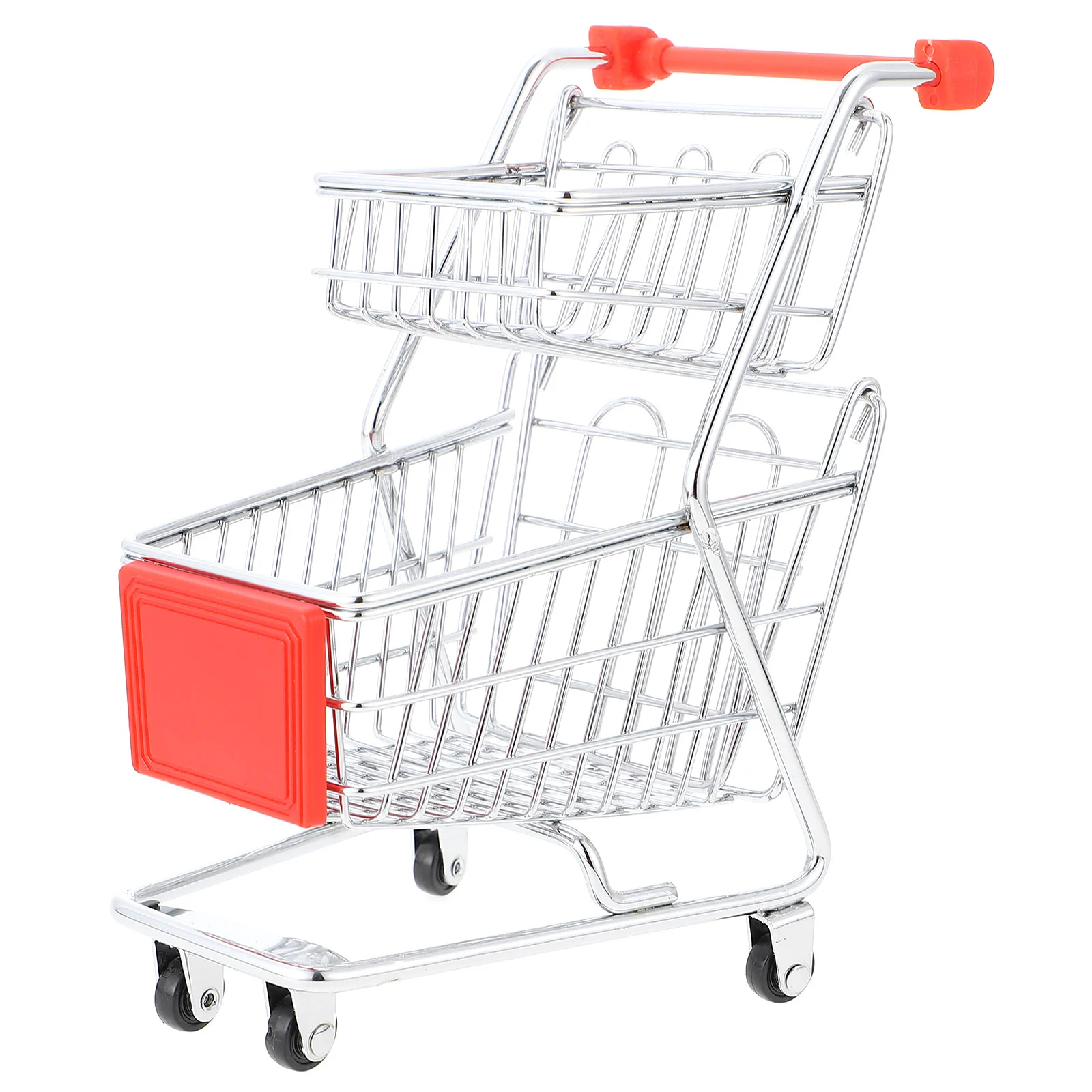 

1pc Shopping Carts Iron Crafts Simulation Trolley Desktop Photo Props
