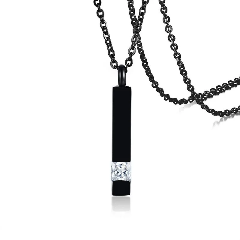 Подвеска для урны из нержавеющей стали с кристаллами ювелирное украшение мужчин