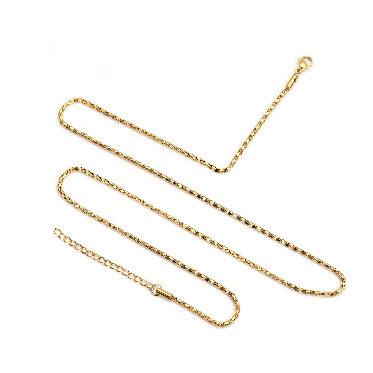 Цепочка фонарик золотистого цвета из нержавеющей стали длиной 60 5 см 1 шт.|Цепочки|