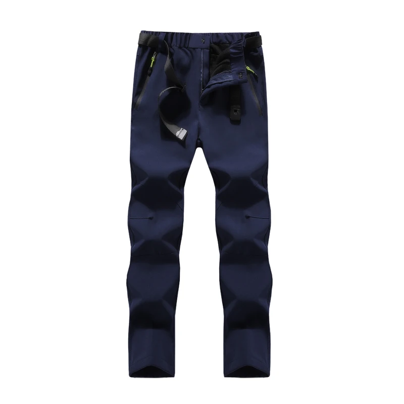 Women Blue Горные мужские и женские походные толстые штаны для спорта на открытом воздухе, ветрозащитные, для кемпинга, альпинизма, походов, лыжного спорта, Женские Брюки 6XL VA635 - Цвет: Women Blue