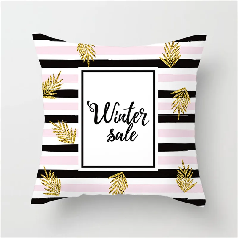 Чехол на подушку Fuwatacchi с геометрическим рисунком сердца звезды бриллианты