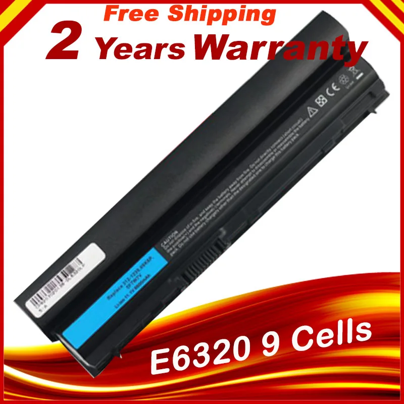 Аккумулятор с 9 ячейками на 7800 мАч для Dell Latitude E6230 E6120 E6220 E6330 E6320 E6430S XFR Series 0F7W7V 5X317