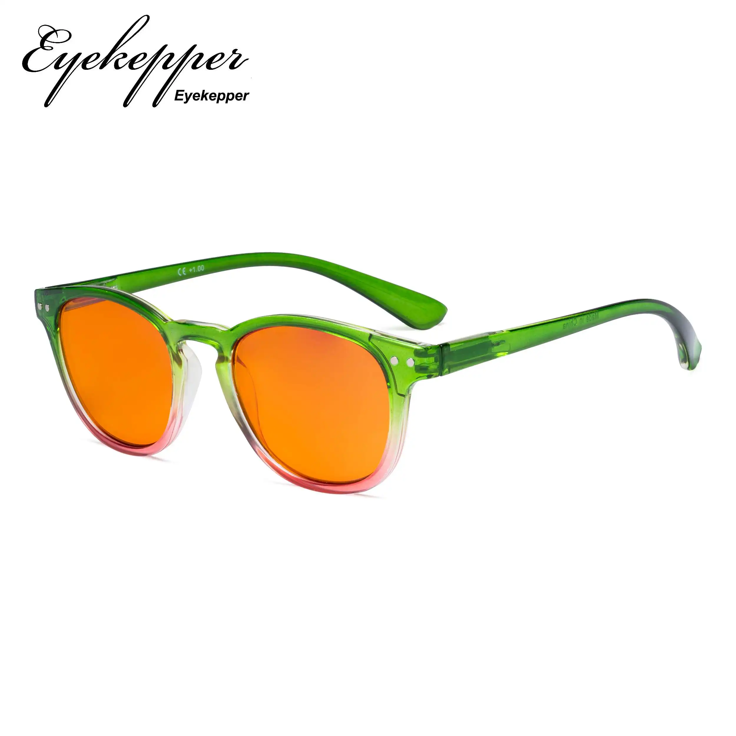 DS144 Eyekepper женские блокировки синий свет очки для чтения с оранжевым тонированные