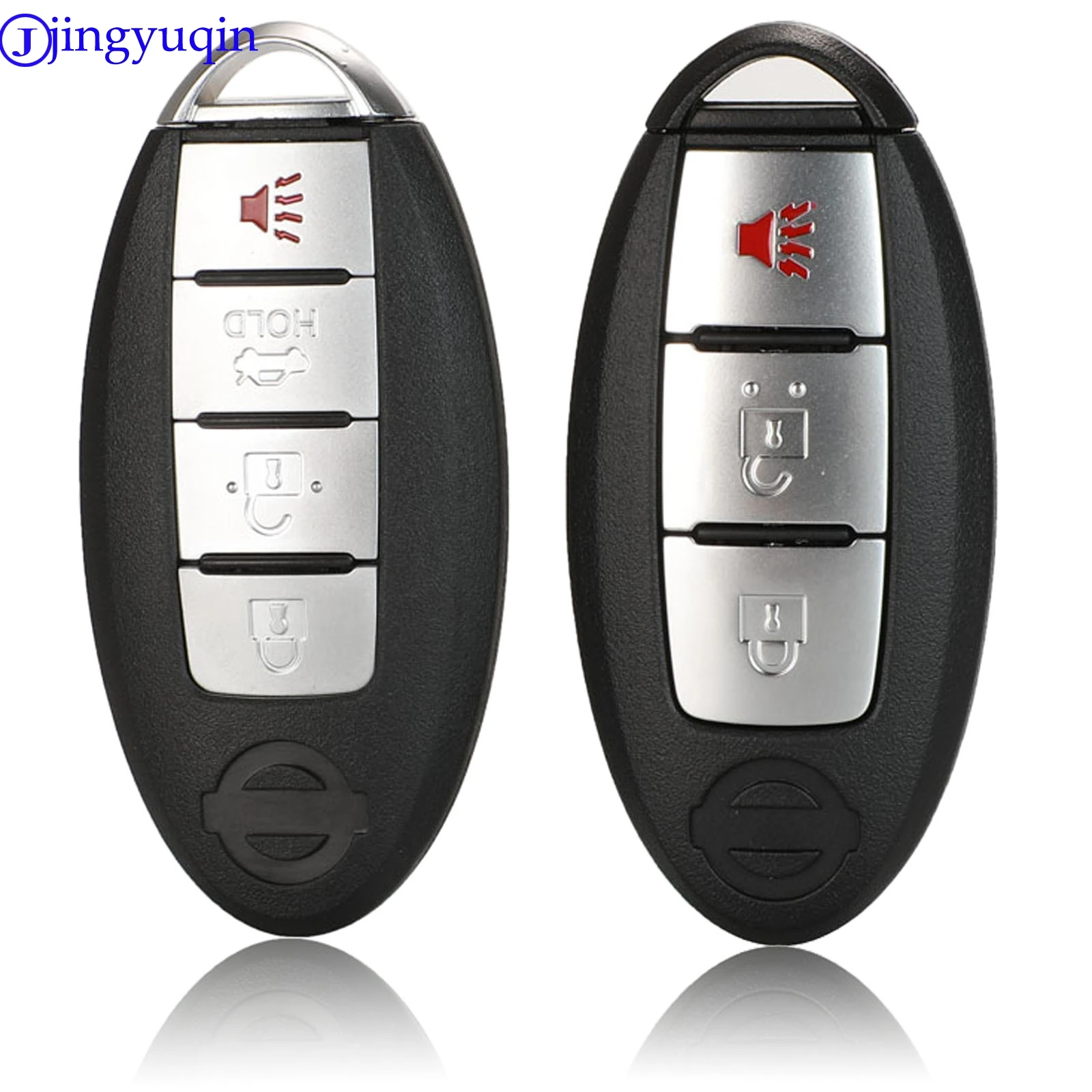 jingyuqin 3/4 Buttons 2006- Remote Smart Key Shell Cover Case For Nissan ALTIMA MAXIMA Murano Versa Teana Sentra