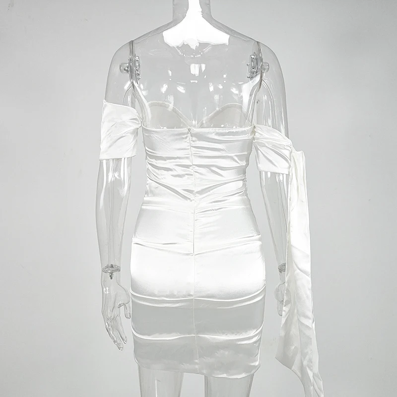 Элегантное платье NewAsia с рукавом-бантом женское пикантное мини-платье открытыми