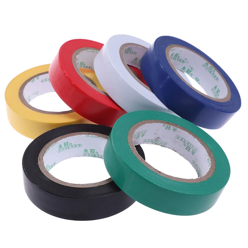 

1 Tape 10M Wire Flame Retardant Electrical Insulation Tape Electrical PVC Tape