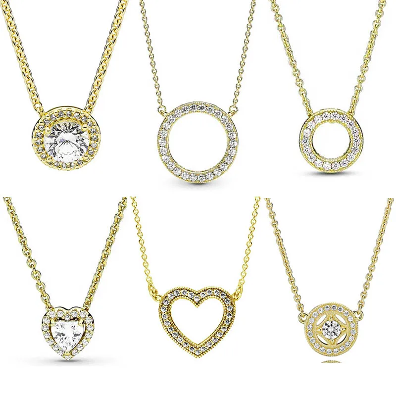 

Колье из серебра 925 пробы с круглыми сердечками