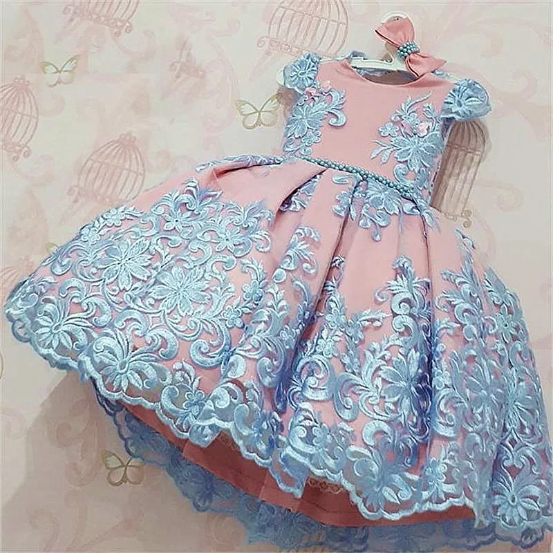Dress 6 Коллекция года, кружевное платье-пачка принцессы с цветочным рисунком для девочек возрастом от 4 до 10 лет, свадебное платье, вечернее платье для девочек, одежда для малышей, Disfraz - Цвет: Dress 6