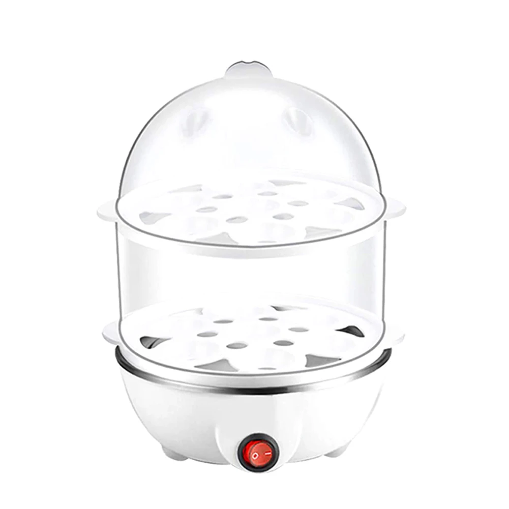 

Stainless Steel Multifunctional Egg Cooker Double-layer Automatic Power-off Egg Steamer Mini Machine Small Household Appliances