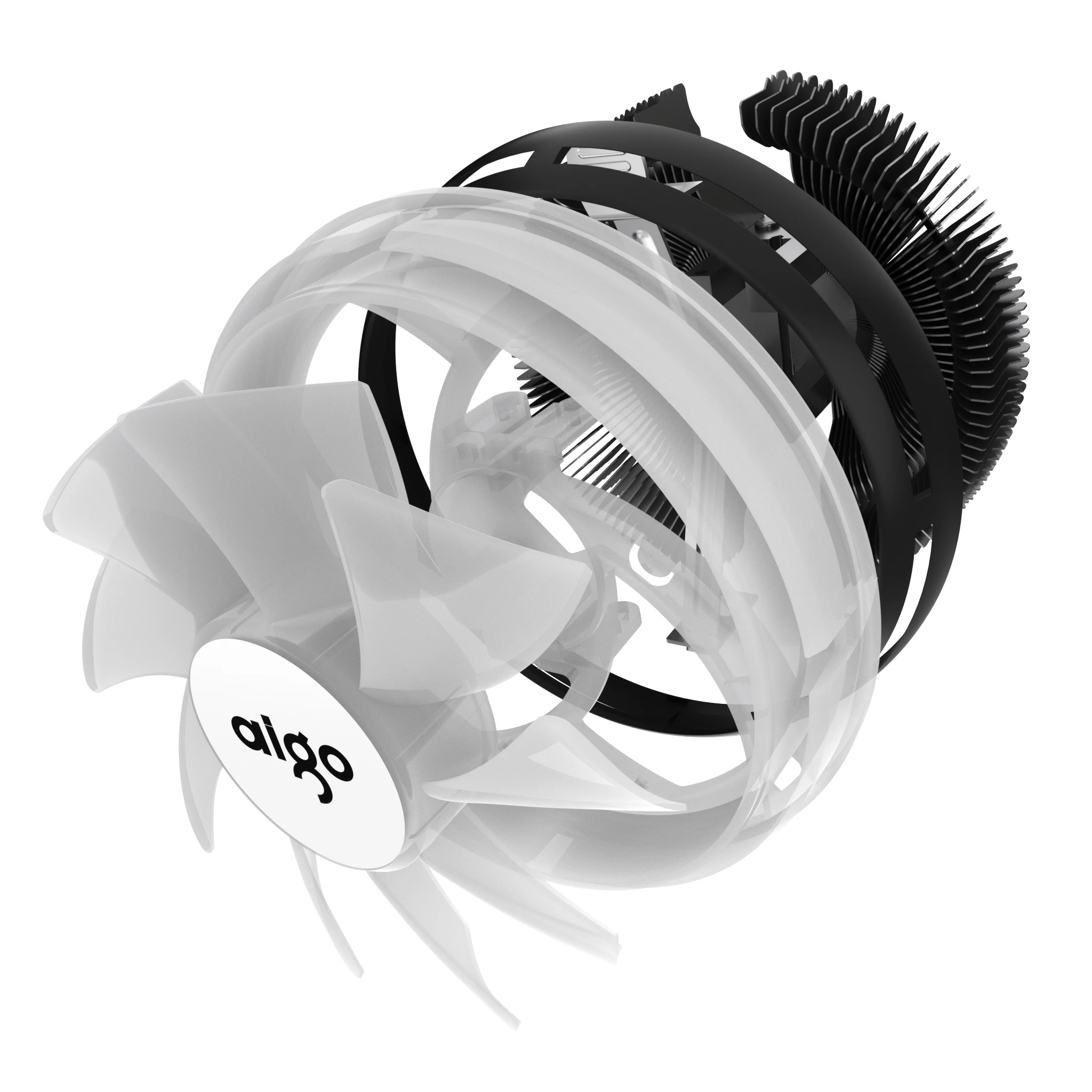 Aigo CPU кулер светодиодный rgb 120 мм охлаждающий вентилятор 4Pin PC compute cpu Радиатор