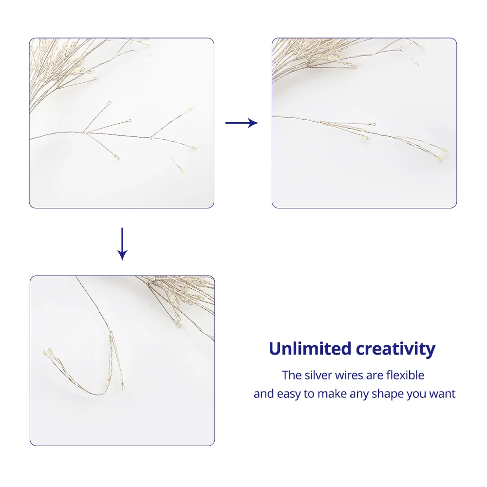 Декоративные огни Starburst светодиодный фейерверк настольные 120 s 8 режимов