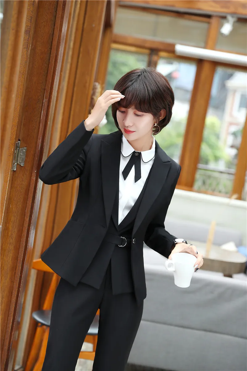 Темно-синие официальные комплекты со штанами с 3 предмета в комплекте куртка +