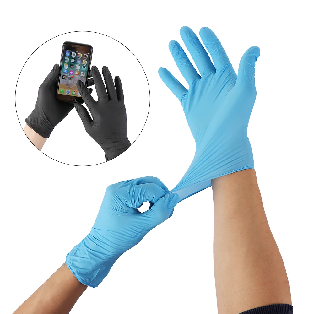 2 шт. одноразовые латексные перчатки безопасные без порошка бытовые чистящие