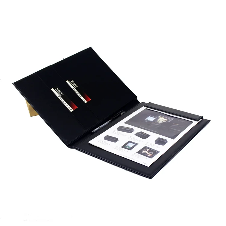 PU Многофункциональный A4 Бизнес органайзеры Большой планшет для бумаг офисная