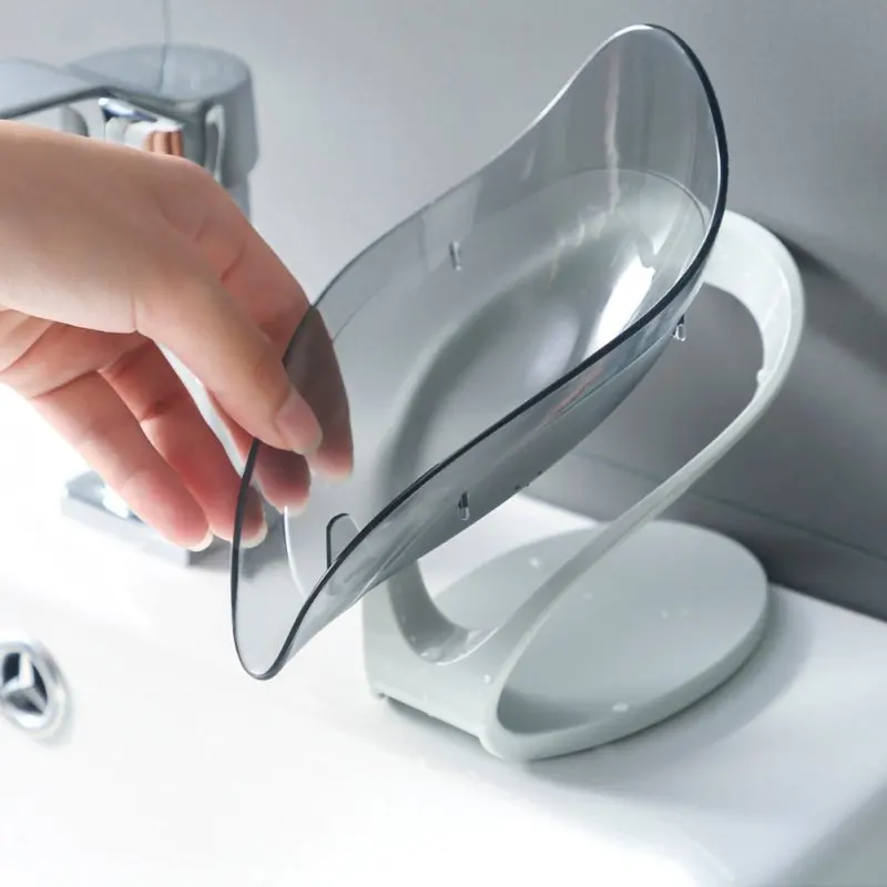 

Leaf-Shaped Soap Shelf Tray Cute And Fresh Leaf Shape Soap Holder Cup Design Safe And Durable With A Waterfall For Home Orments