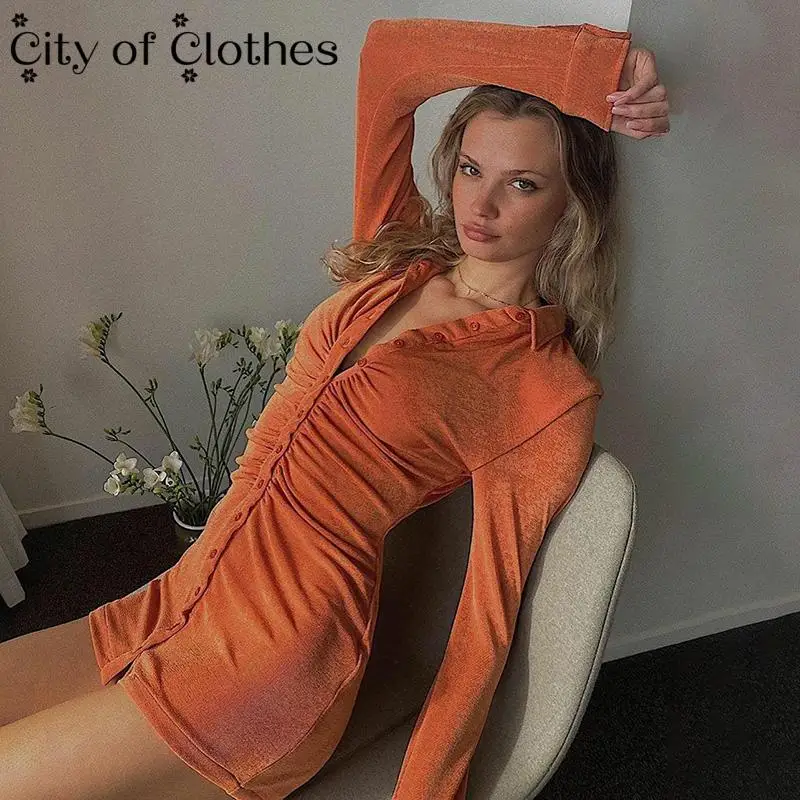 

Sexy Velvet Frill Button Dress for Women Sexy Elegant Long Sleeve Turn Down Collar Slim Autumn Casual Party Mini Dresses 2021