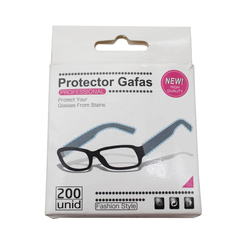 

200pcs/box Disposable Plastic Covers for Glasses Legs Frame Slender Bag Dyeing Coloring Protector Hair Salon DIY Styling Tool