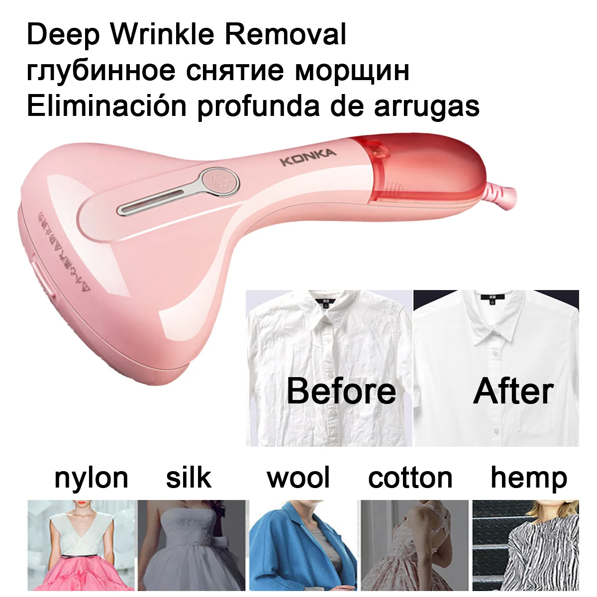 

Handheld Garment Steamer 1500W Deep Wrinkle Removal Steam Iron Mini Steamer For Home Travel Clothe Steam Irons Deerma Ironing