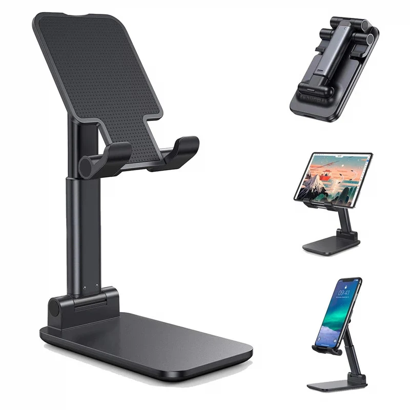 

Phone Stand For iPhone 12 Pro Xiaomi Samsung Foldable Desktop Phone Holder Universal Cell Phone Holder For Huawei Tablet Support