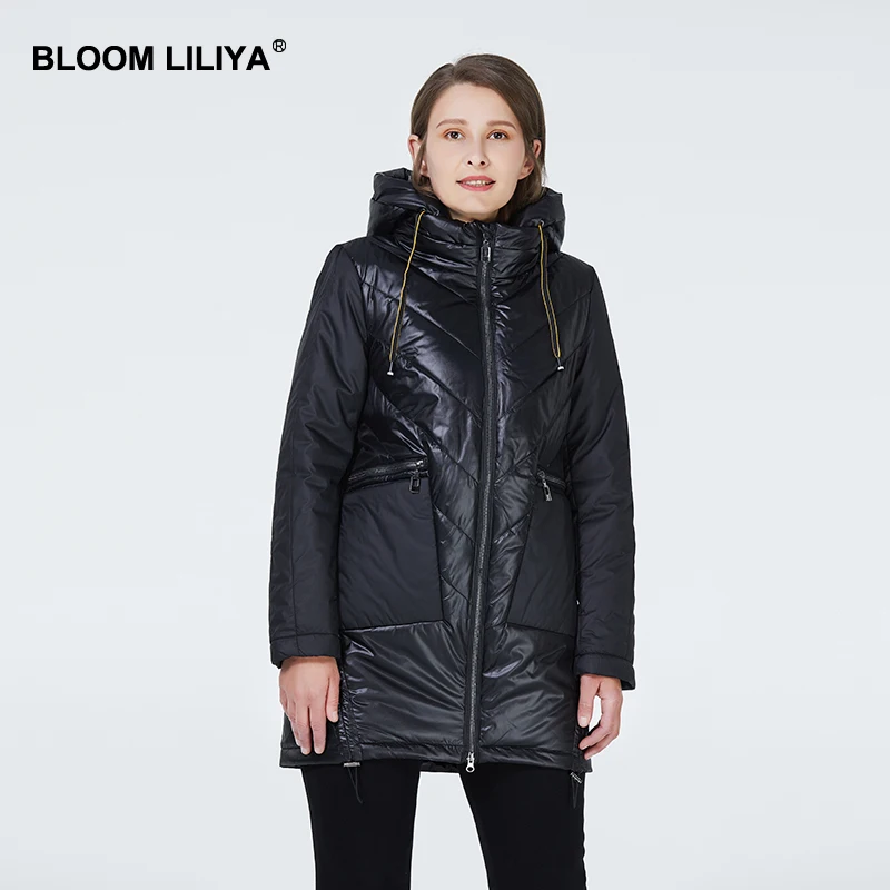 BLOOM LILIYA 2020 Новинка Весна Женская Куртка Стеганое Пальто Полиэстер Женские Куртки