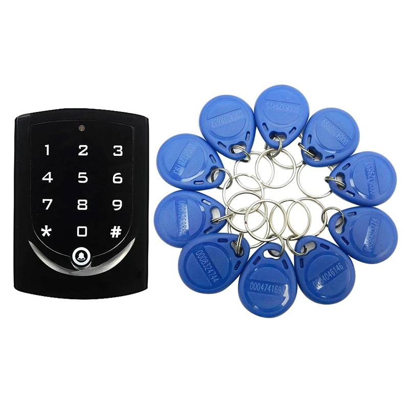 

MOOL Access Control System ID / IC Card Dual Frequency Card Security ID Card Password Door Lock 10 Keyfobs