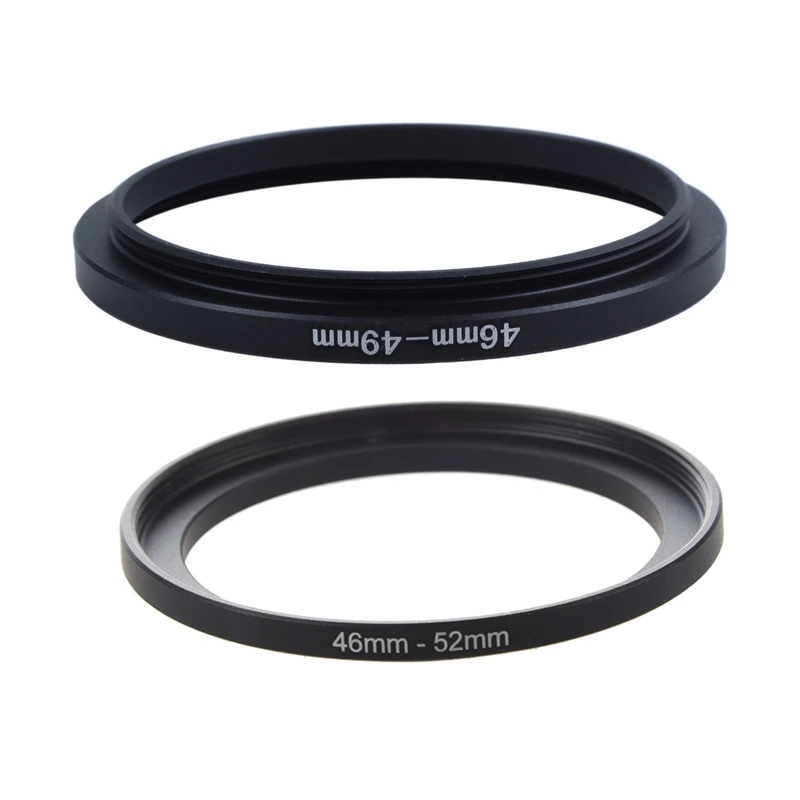 

46Mm To 52Mm Metal Step Up Filter Ring Adapter & 46Mm To 49Mm Camera Filter Lens 46Mm-49Mm Step Up Ring Adapter