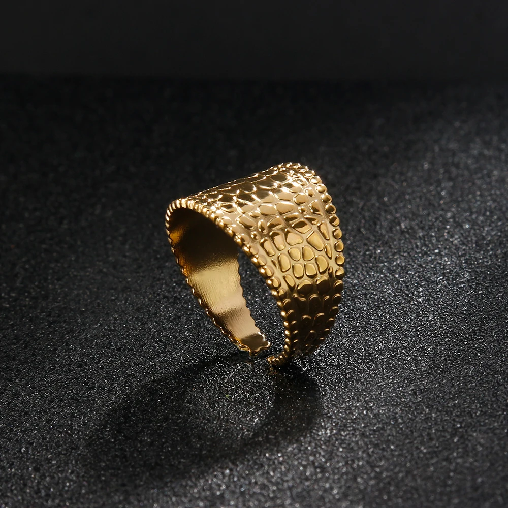 Роскошные Золотые открытые кольца для женщин новинка 2021 модные готические