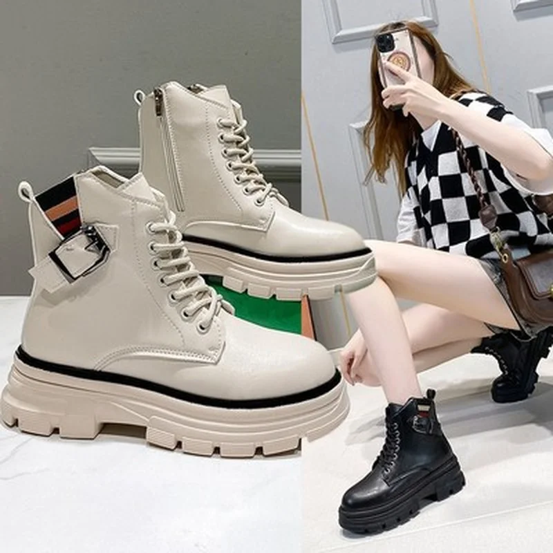 

Универсальные дышащие туфли, новинка 2021, мягкая нескользящая подошва, темпераментная модная повседневная обувь на толстой подошве