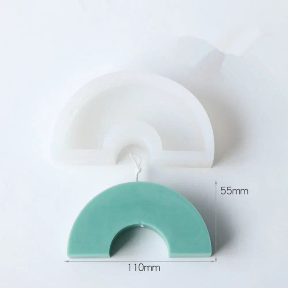

New Geometric Shape Candle Mould Simple Line Wax Model Home Decoration Round Pear Shaped Candle Silicone Mold Wholesale