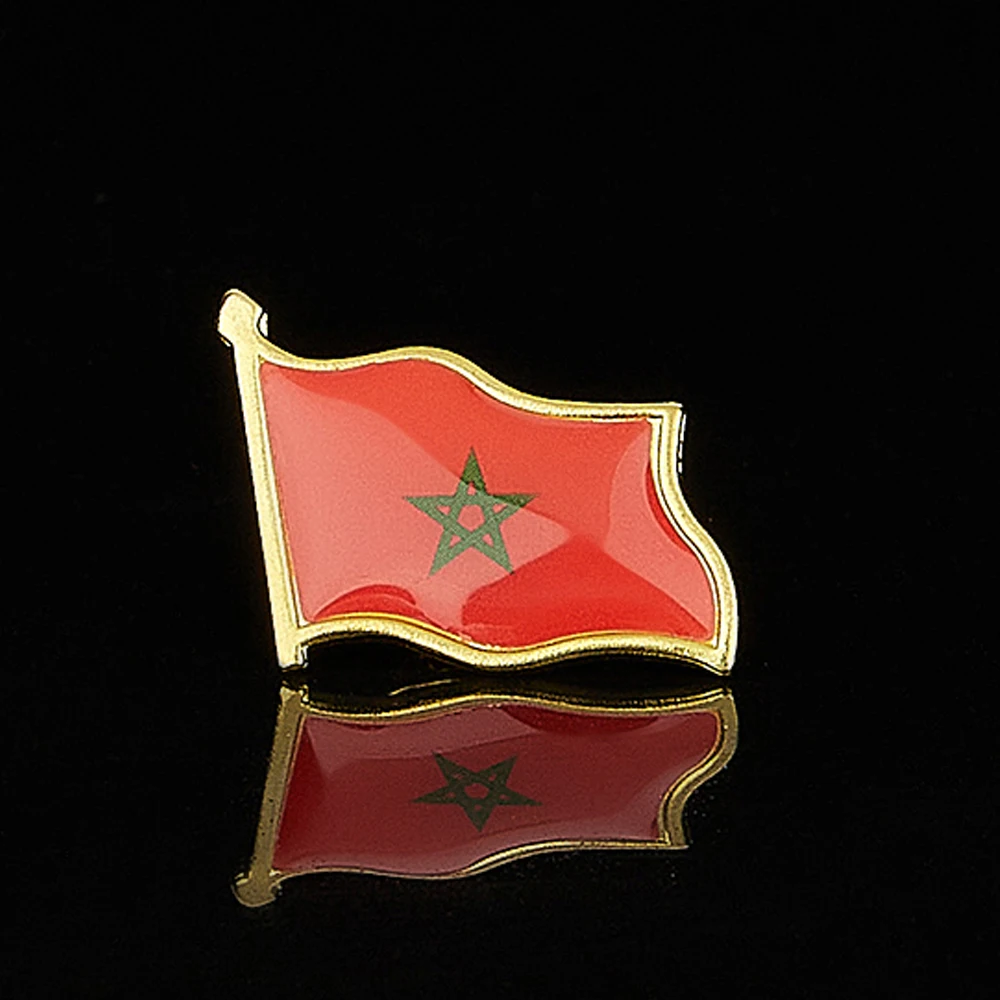 Эпоксидная Булавка С Флагом страны Марокко значок/брошь для официального