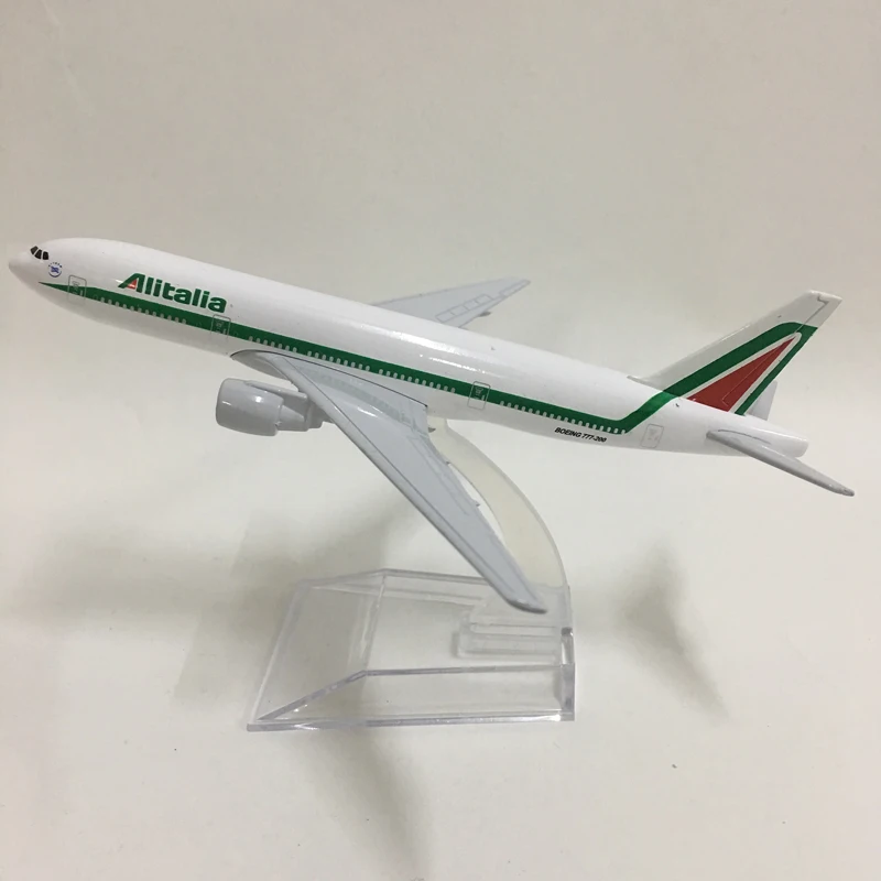 JASON TUTU 16 см модель самолета Alitalia Boeing 777 Модель 1:400 литая под давлением