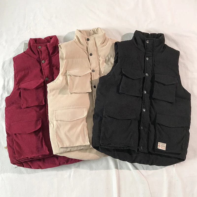 M-4XL 5XL зимняя куртка для мужчин повседневные утолщённые теплый жилет милый