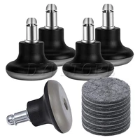 2 inch bell glides replacement office chair or stool swivel caster wheels to fixed stationary casters with felt pads