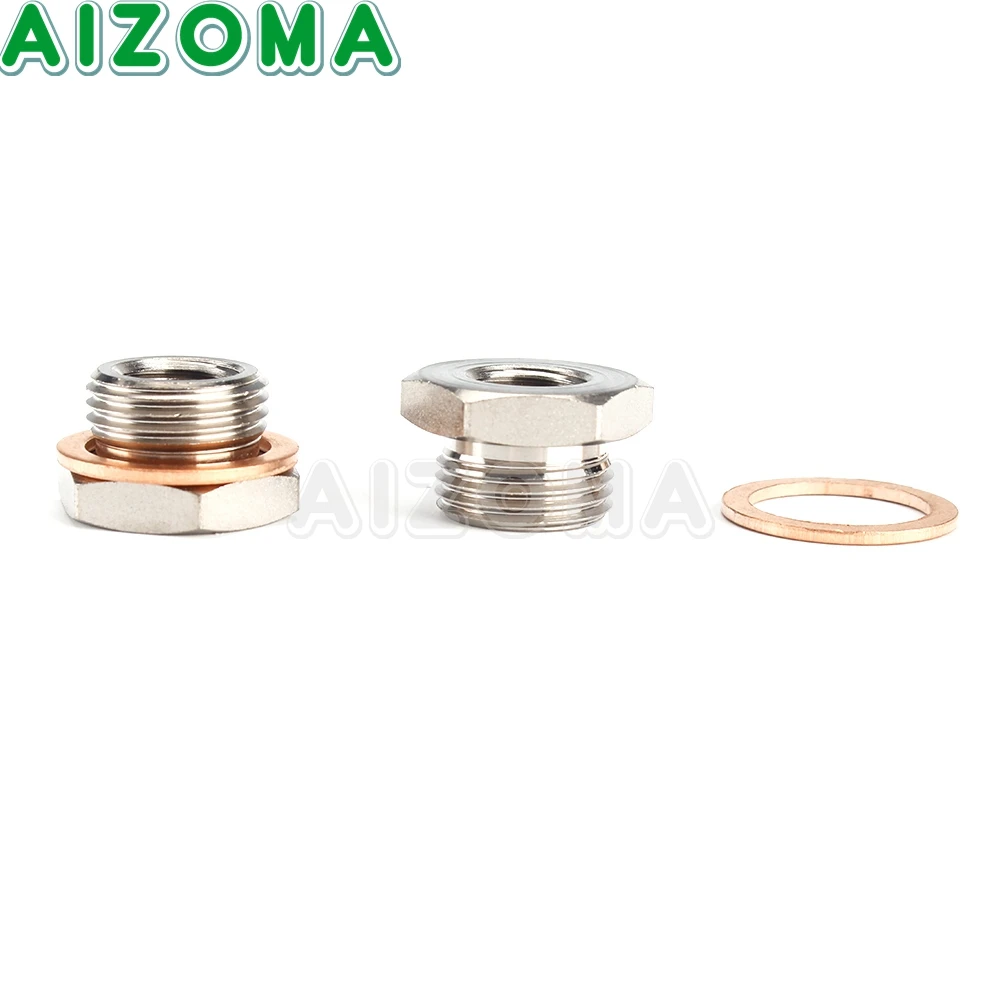 18 mm-12 mm Exhaust O2 Oxygen Sensor Spacer Pipe Reducer Adapter For Harley Touring CVO Dyna Super Wide Glide Softail XL |