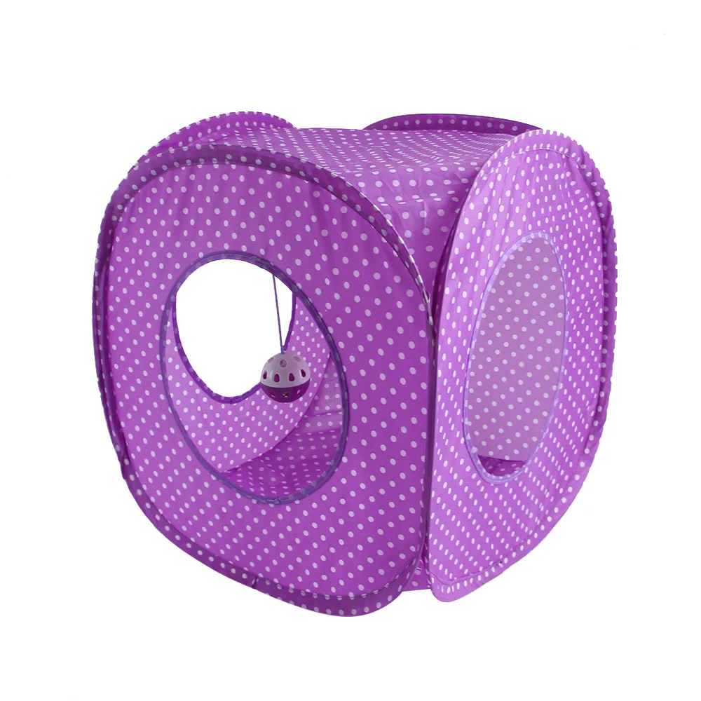 

Square Cat Tunnel Can Accommodate Folding Cat Channel Pet Puzzle Drill Barrel Cat Toys