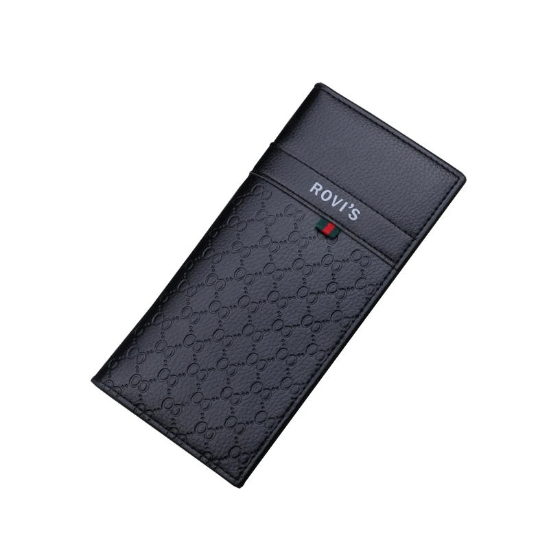 

Men's Wallet Long Leather Youth Wallet Students Large Capacity Wallet Soft Leather Simple Handphone-Friendly Men's and South