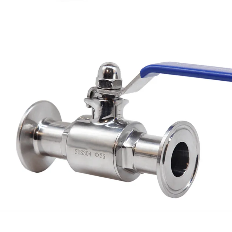 

1.5" 2" 2.5" Tri Clamp Ferrule OD 25mm 50.5mm 64mm 304 Stainless Steel Sanitary Ball Valve For Homebrew Diary