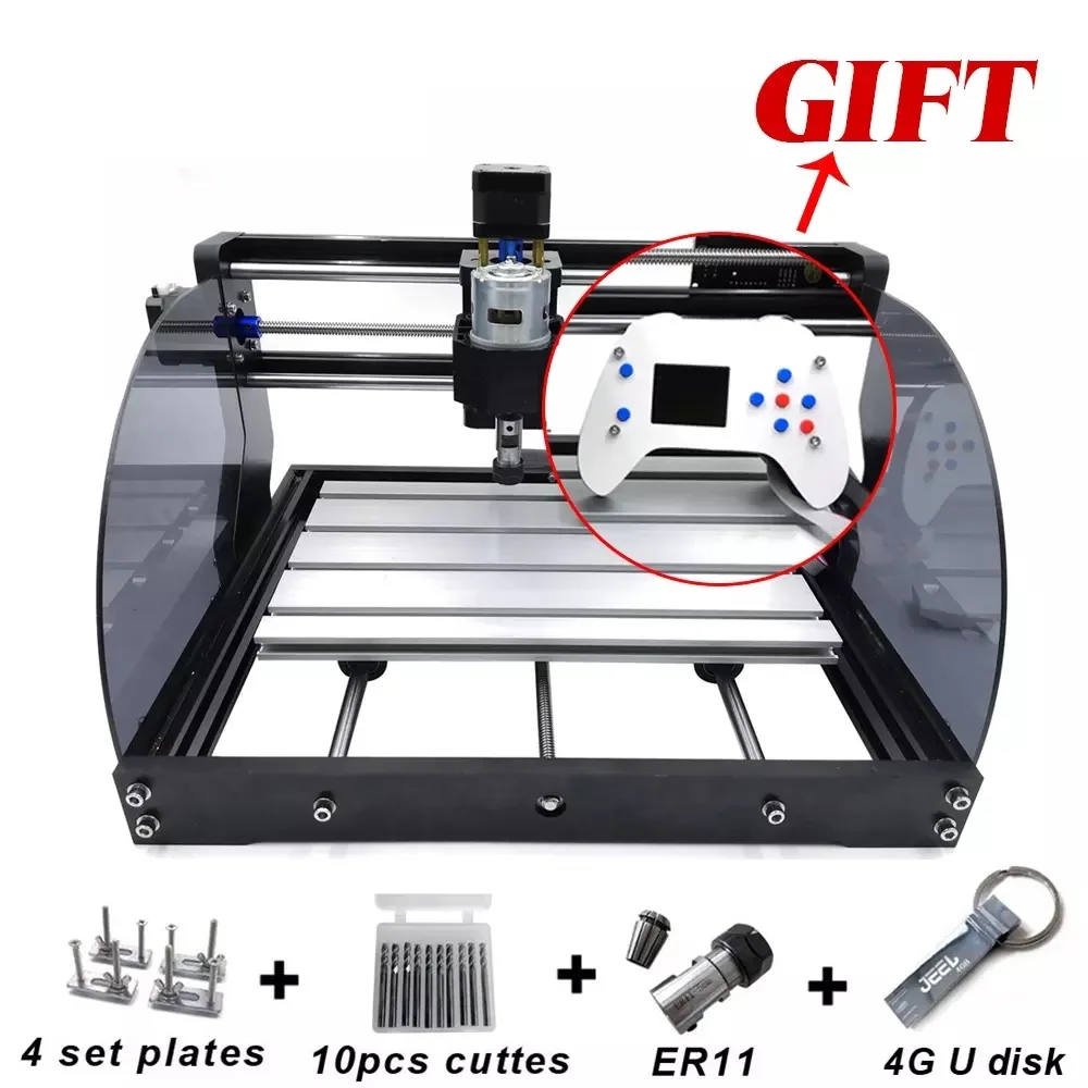 Лазерный гравер CNC 3018Pro cnc3018 pro max деревообрабатывающий фрезерный станок с ЧПУ для