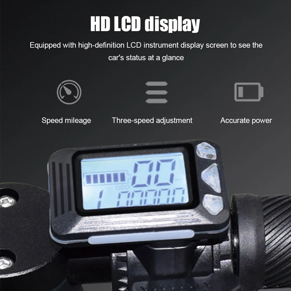 24V/36V Folding Electric Scooter Controller Accessories Carbon Fiber Scooter Controller LCD Display Brake Accelerator Throttle