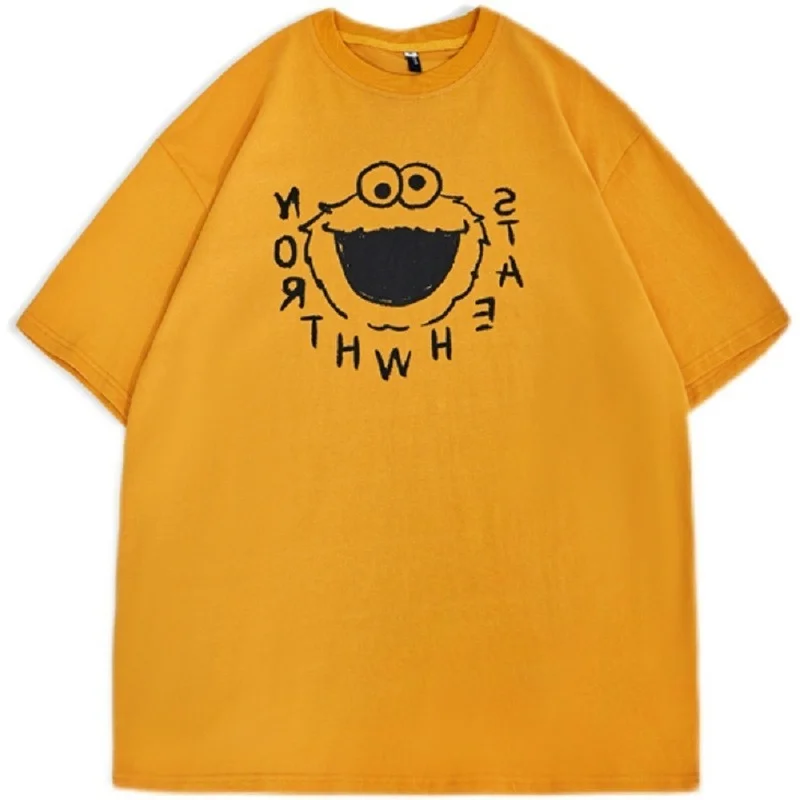 

T-shirt male ins trend Joker summer Harajuku style short sleeve tide brand five-minute sleeve T-shirt loose half sleeve top