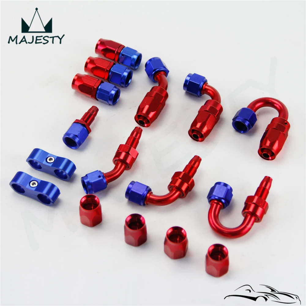 AN4 нержавеющая сталь nплетеная масляная линия/шланг + фитинг шланга конец