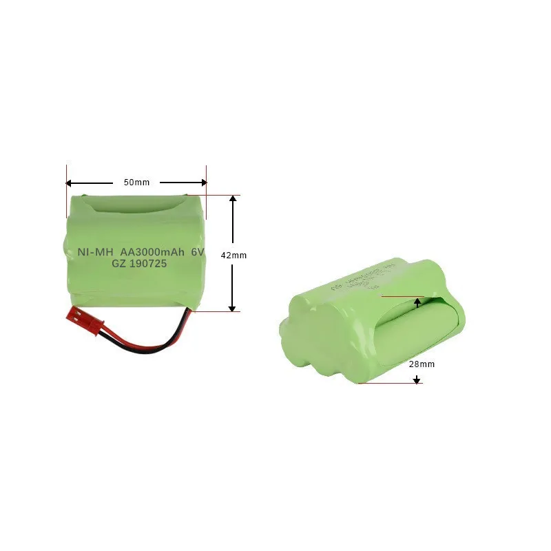 jst plug 6 в 3000 мач nimh аккумулятор для ра