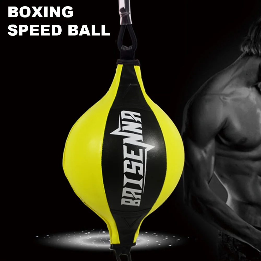 Груша для бокса из ПУ надувной скоростной мяч тренировки фитнеса двусторонний |