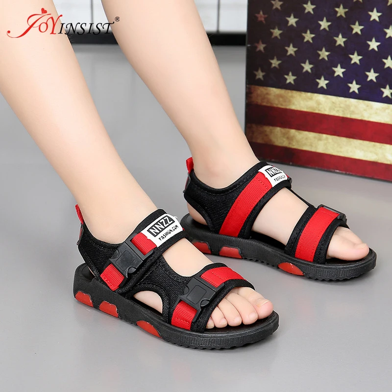 Брендовые Детские пляжные сандалии для мальчиков детская обувь с закрытым