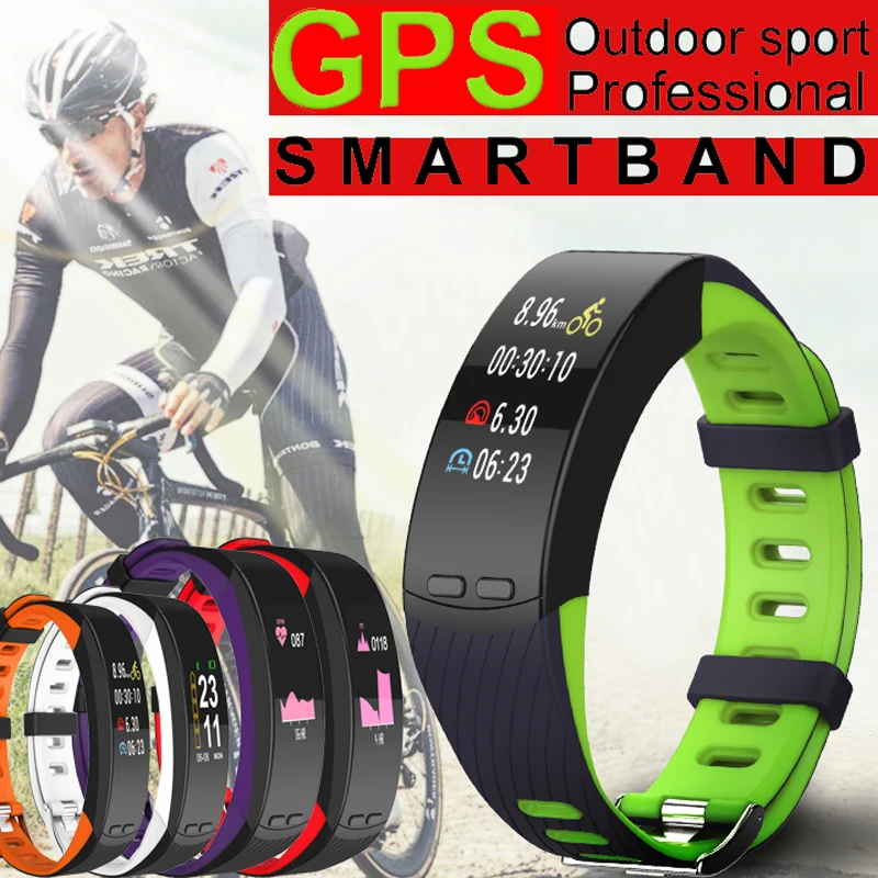 Gps Новый женский на русском языке фитнеса умный Браслет с измерения давления