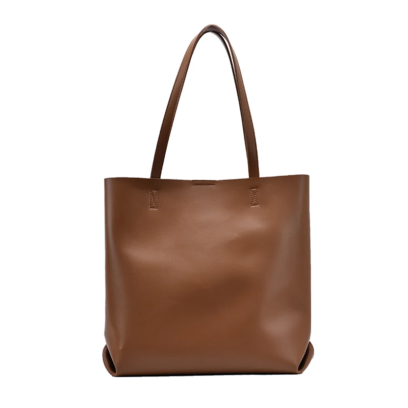 

2021 New Fashion PU Leather Soft Shoulder Bags for Women Female Travel Big Shopping Large Capacity Totes Ladies Handbag Purses