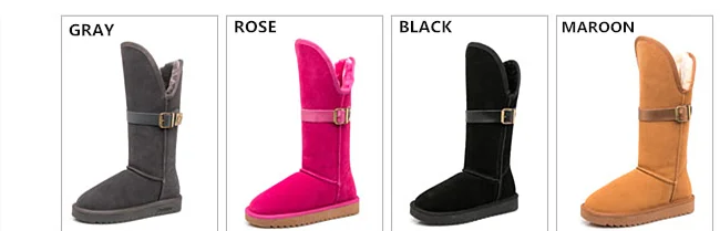 Новые зимние женские ботинки зимние ботинки на лисьем меху ботинки до середины икры из натуральной кожи женские нескользящие водонепроницаемые теплые ботинки на плоской подошве