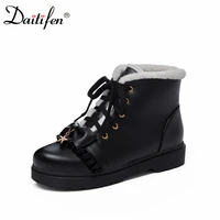 daitifen student jk lolita shoes sweet ankle boots fashion women martin boots butterfly knot shoes wedges female winter shoes