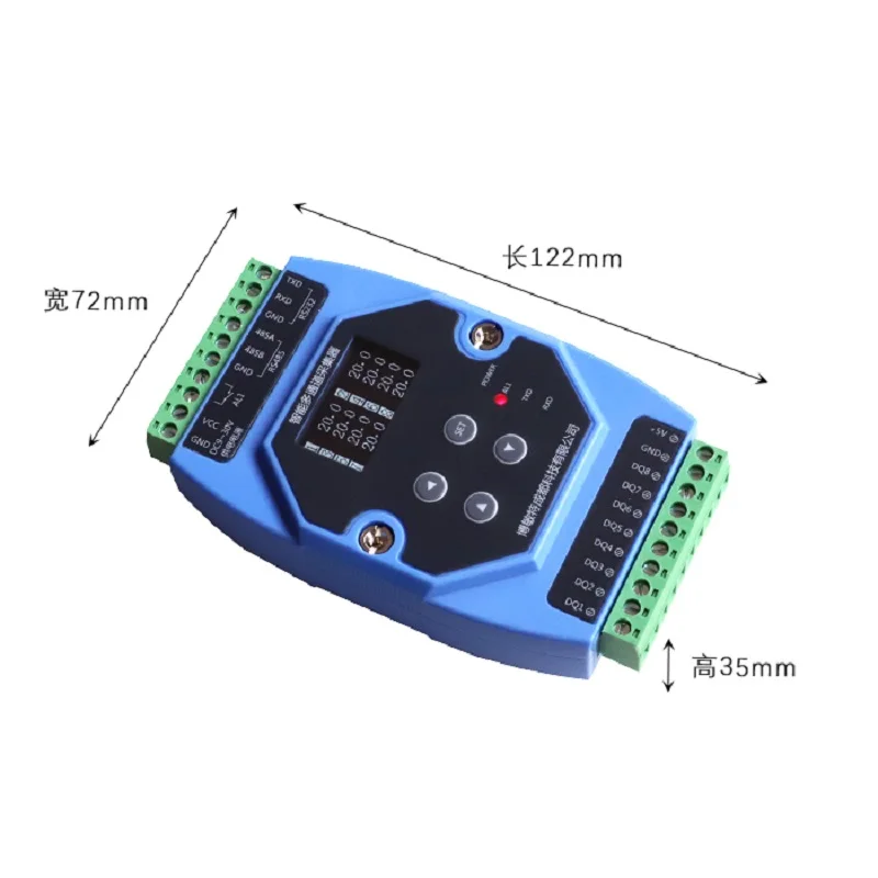 

New DAM acquisition isolation module 4-20mA temperature and humidity K even PT100 thermistor NTC temperature simulation RS485